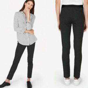 Everlane Stretch Ponte Slim Skinny Pants Charcoal Side Zip